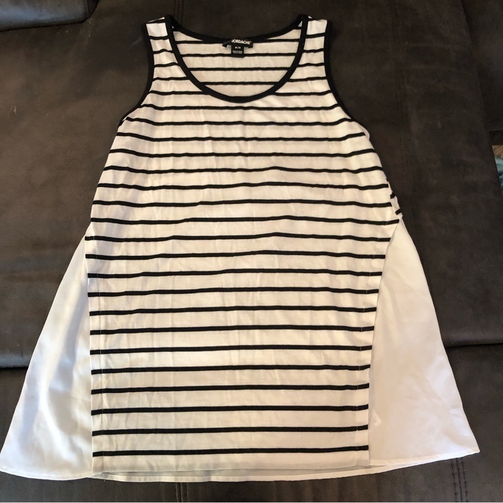 Jordache Sleeveless Striped Shirt